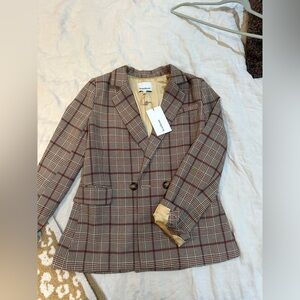 Heartloom plaid blazer